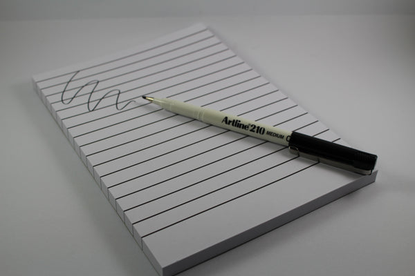 Bold Lined Writing Pad A5